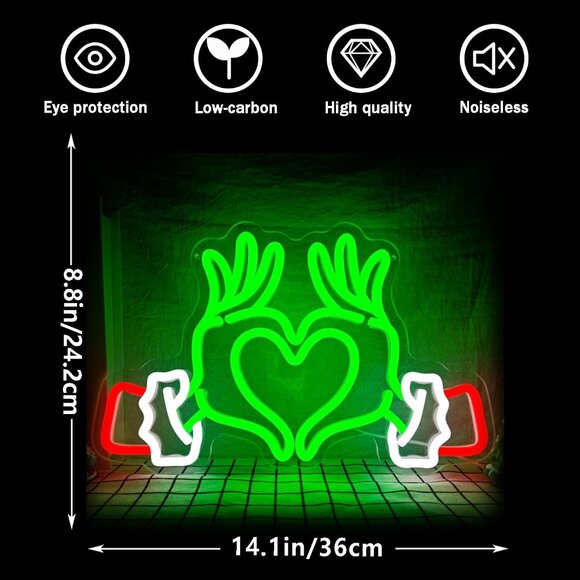 Christmas Neon Sign Led Candy Dimmable Light Up Sign for Wall Decorations - Picture 7 of 7